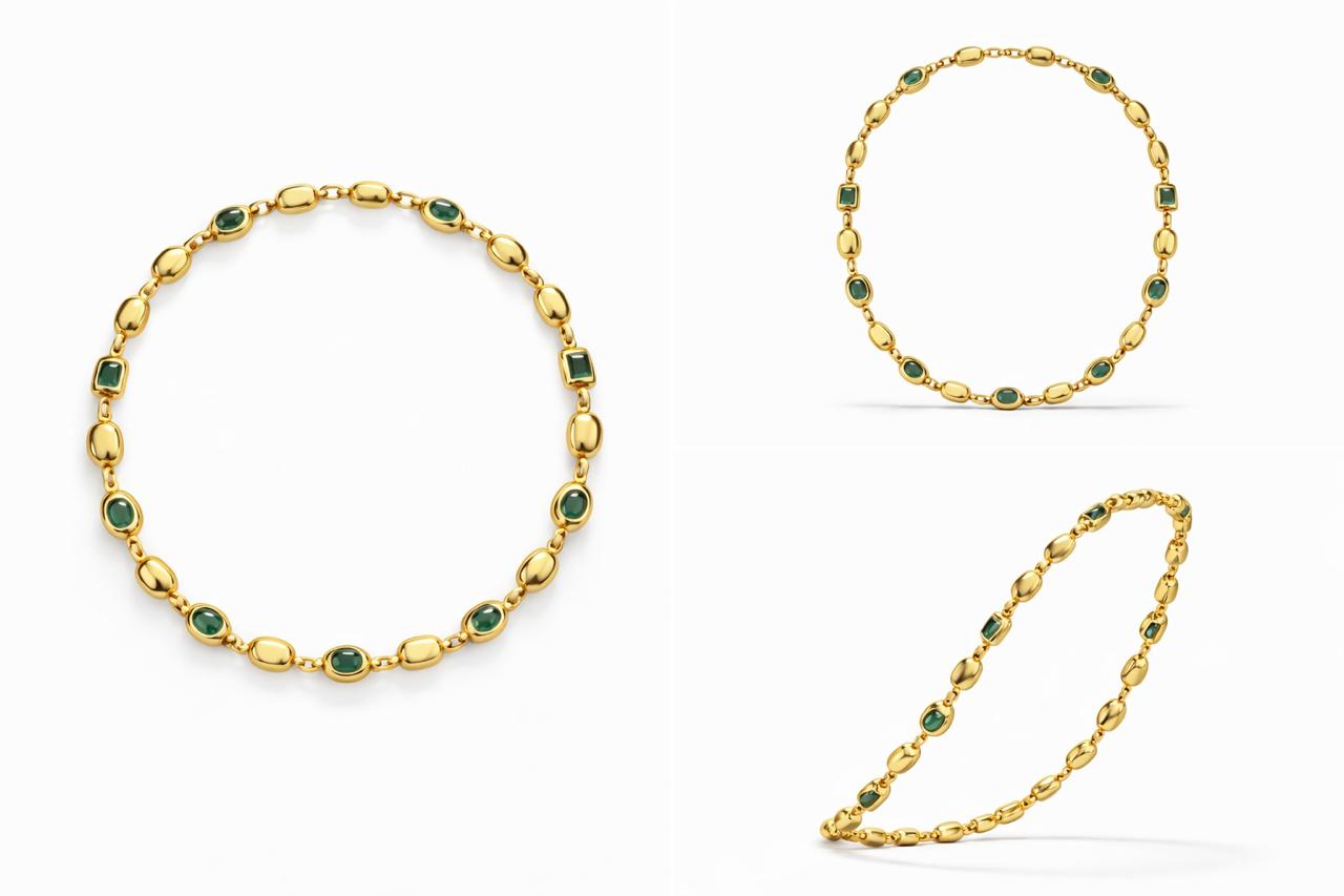 GLIMMER EMERALD CHAIN