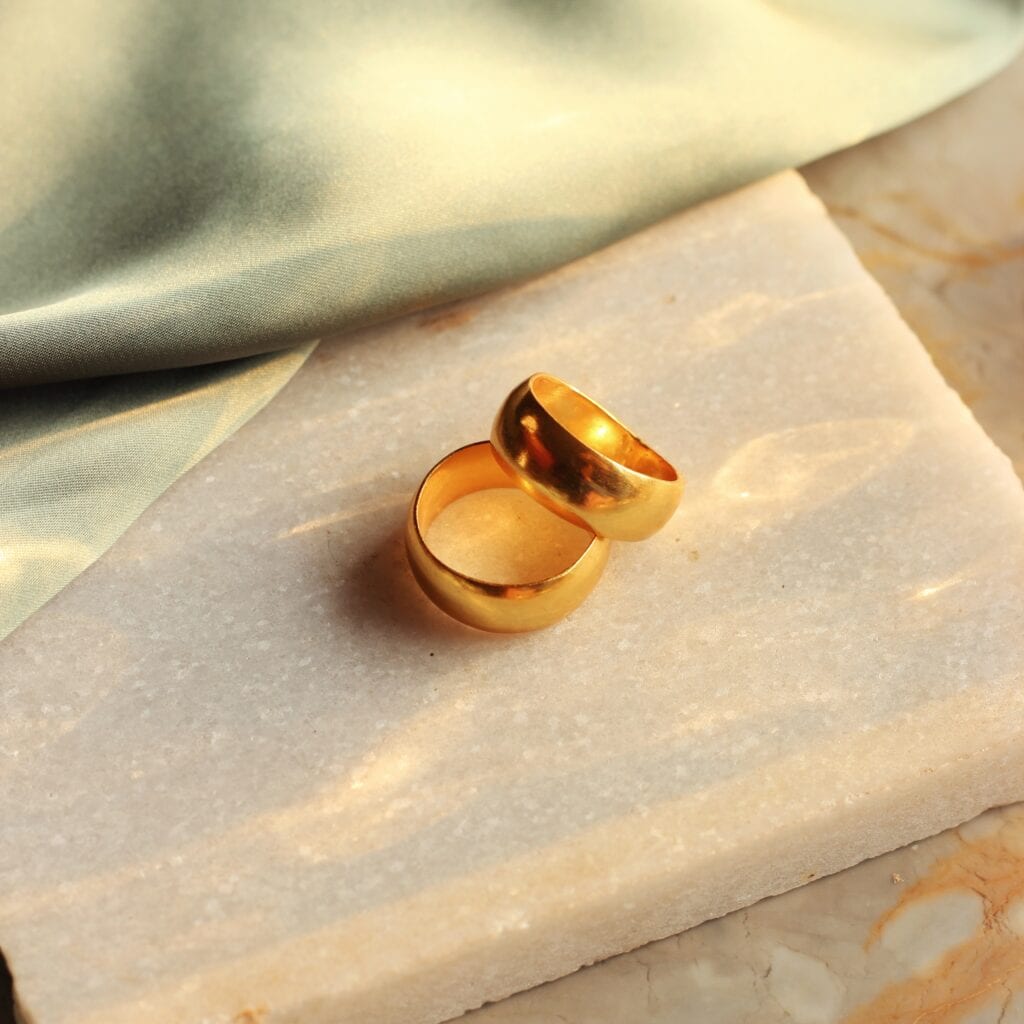 Set of two rock ring