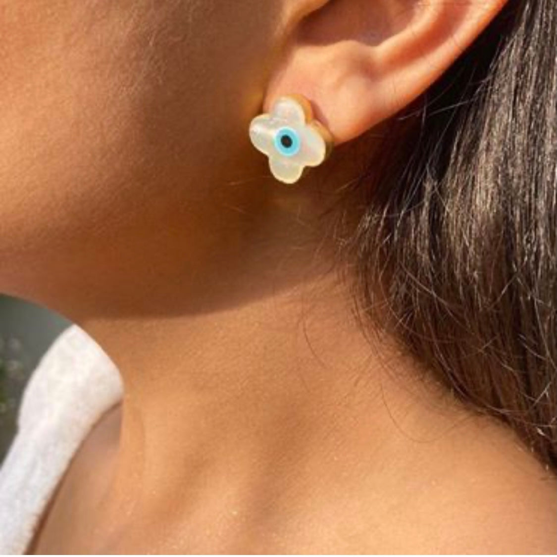 Flower Evil Eye Tops