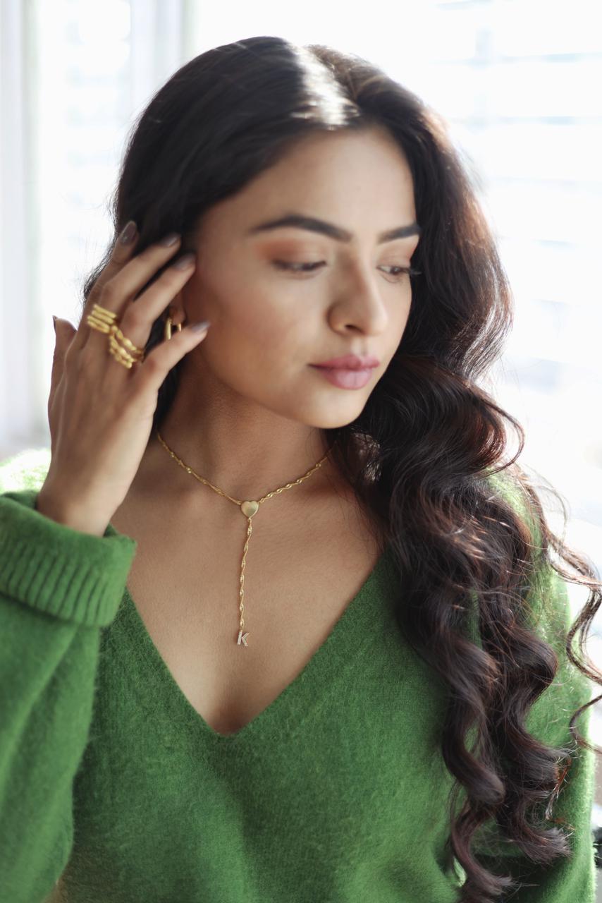 custom heart charm necklace - Myrhabyrhea