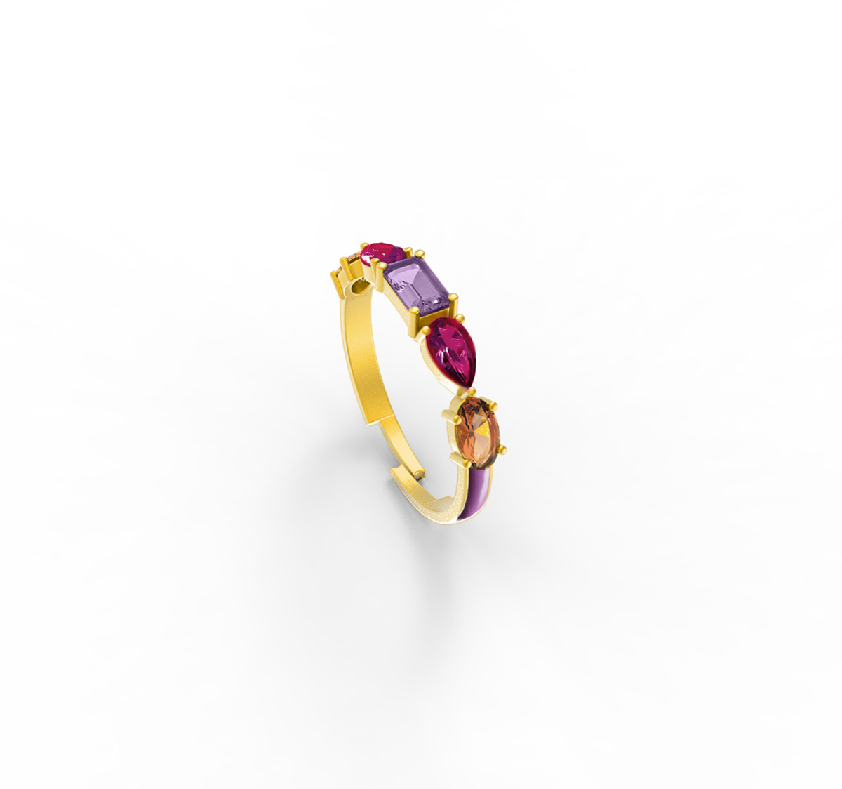 Mixue Rings Mix Enamel Ring – Myrhabyrhea