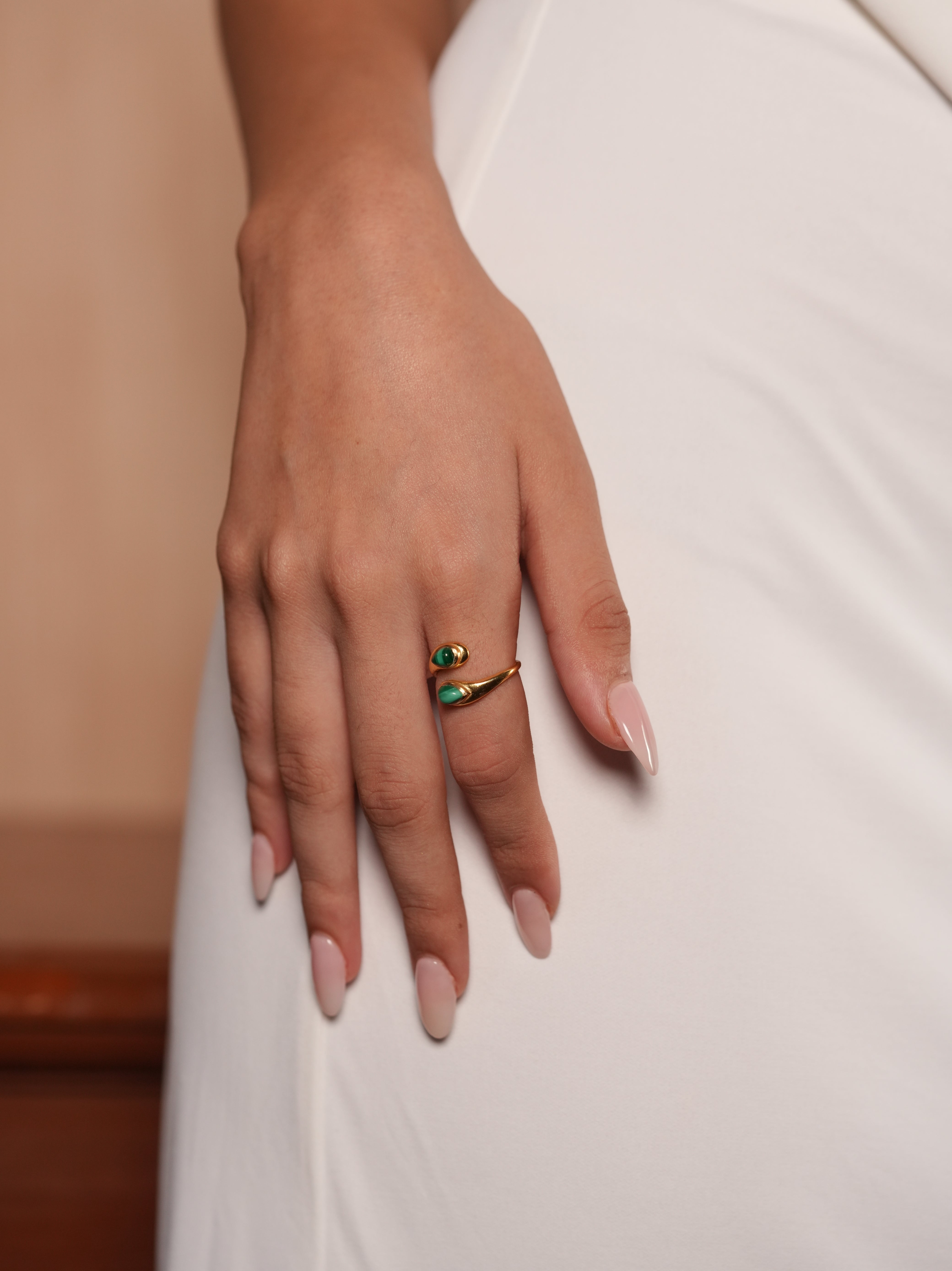 Drop Stone Rings Double Drop Stone Ring – Myrhabyrhea