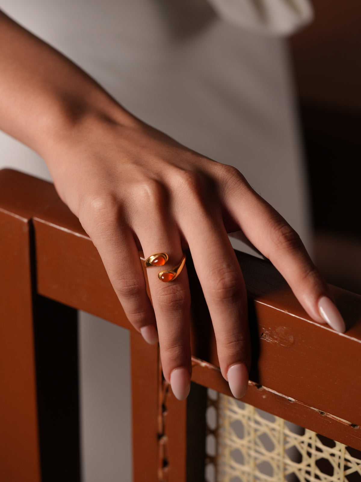 Drop Stone Rings Double Drop Stone Ring – Myrhabyrhea