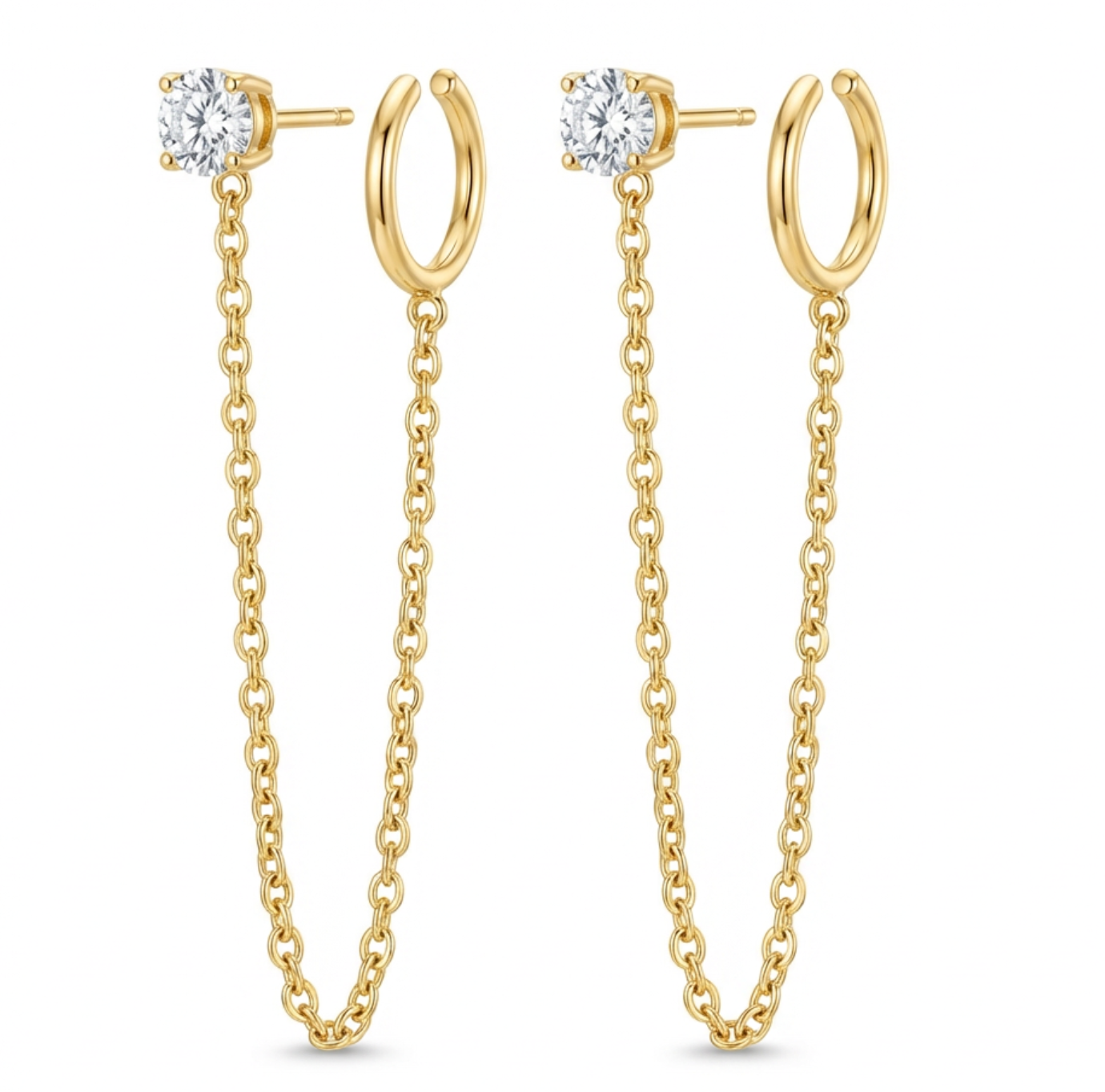 Linkline double Earrings