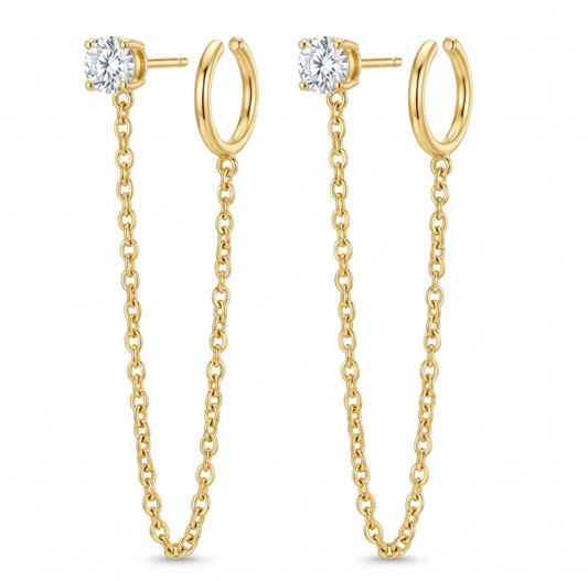 Linkline double Earrings