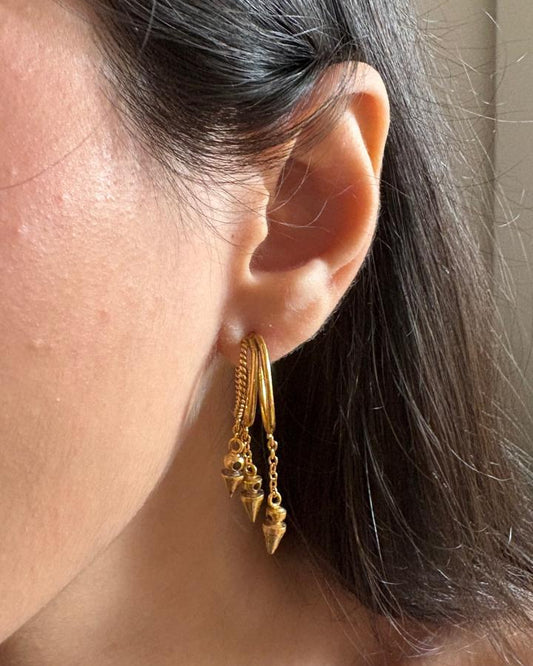 Golden Spike Danglers