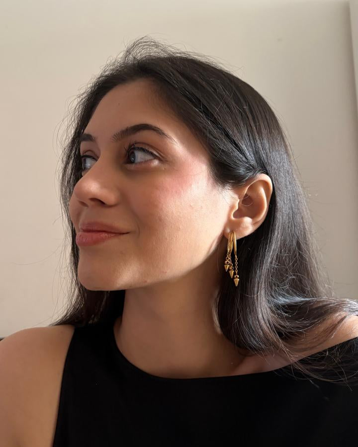 Golden Spike Danglers