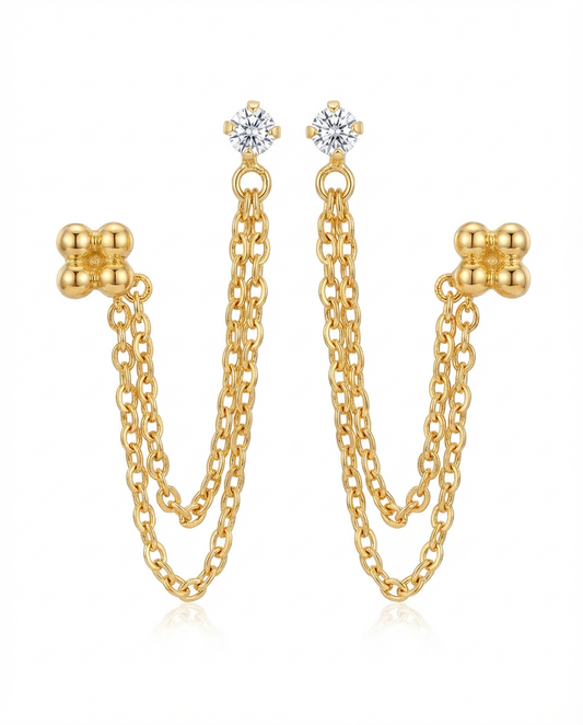 Tethered double Earrings