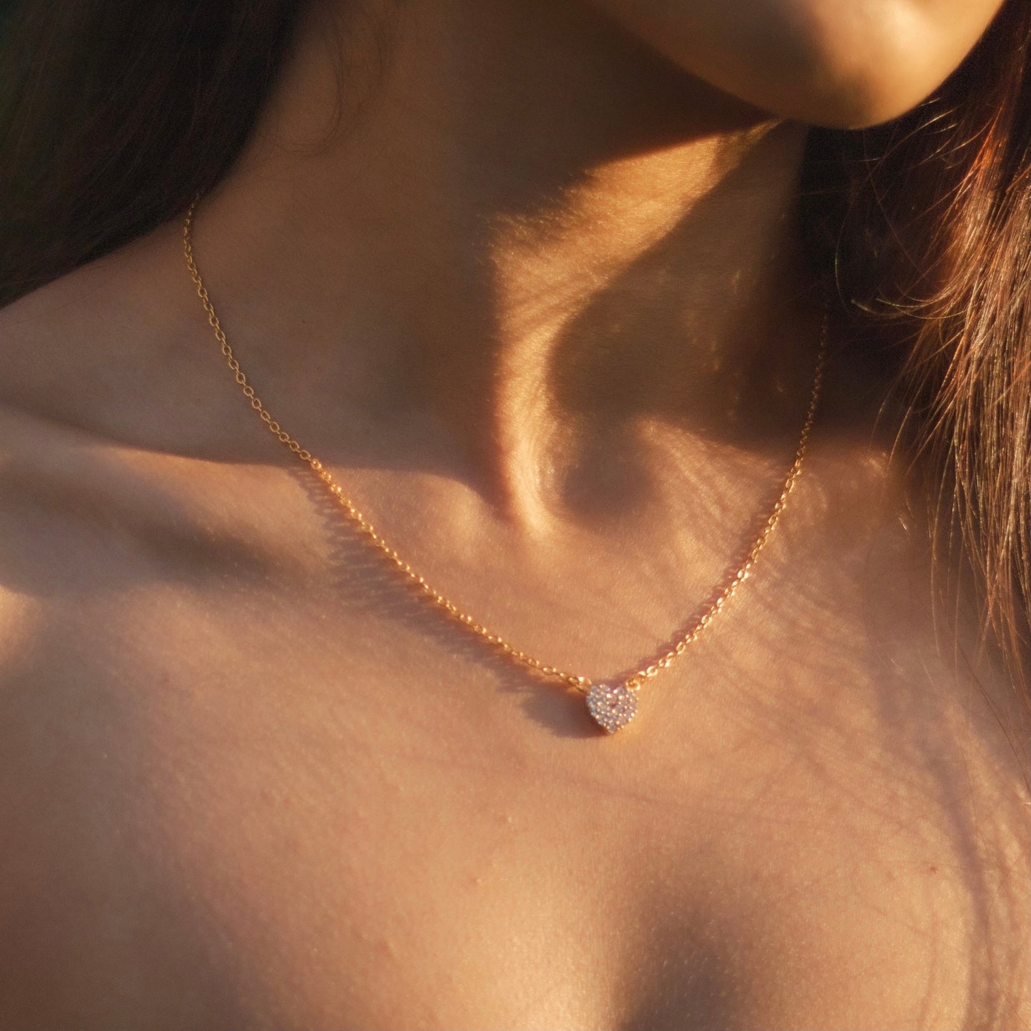CZ heart necklace - Myrhabyrhea